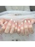 《チップ長さ出し》カラーとマグネットネイル　8500円