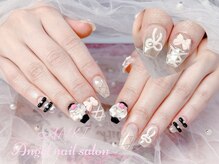 エンジェルネイルサロン(Angel nail salon)/モリモリゴテゴテXバレーXリボン
