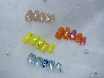 ネイル スマイル(nail SMILE)の写真/選べる定額デザイン♪季節やトレンドに合わせたデザインでお気に入りが見つかる☆想像以上の仕上がりに◎