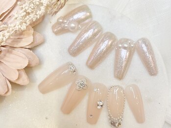 ネイルサロン ユーフォリア(EUPHORIA)の写真/女の子のわがままを叶えてくれるネイルに思わず心も踊る♪指先を美しく魅せる上品デザインに満足度◎