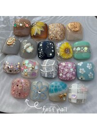 フットワンカラー＋親指アート♪
