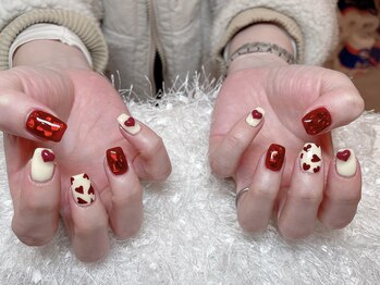 レアネイル 新宿(le'a nail)/バレンタインネイル