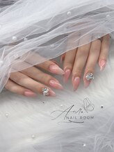 オウラネイルルーム(Aura nail room)/ちゅるんピンクネイル