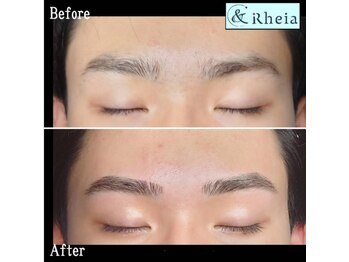 メンズ眉・肌特化サロン&Rheia【アンドレイア】の写真/【メンズ眉毛&フェイシャル専門店】眉サロンが初めての方も歓迎♪骨格に合わせた自然な似合わせ眉を提案!