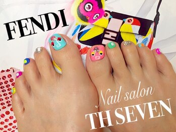 ネイルサロン ティーエイチセブン(Nail Salon TH SEVEN)/モンスター×フットネイル