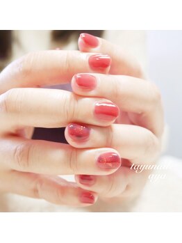 たゆ ネイル(たゆnail)/赤べっ甲ネイル☆
