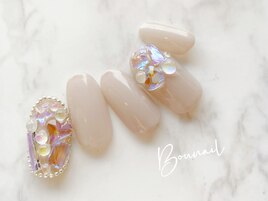 ビジューネイル　埋め尽くし