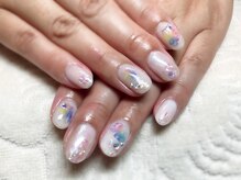 ターラ(Tara)/キラキラ水彩ニュアンスネイル