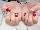 冬のマグネットネイル