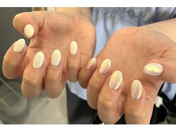 ミアネイル 越谷店(mia nail)/ワンカラー＋オーロラ