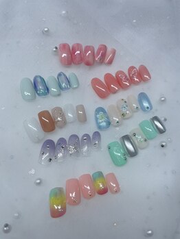 ネイル スマイル(nail SMILE)の写真/見る度に気分があがる自分史上最高のお手元に☆カラー・パーツも豊富なのであなただけのデザインが実現♪