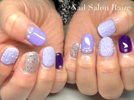 ニットネイル/ニット/冬ネイル