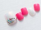 カラフルストーン×ピンク