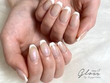 ネイルグロス 梅田茶屋町店(NAIL Gloss)/バーチャルフレンチ初回¥7700