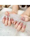 ガラスフレンチネイル★