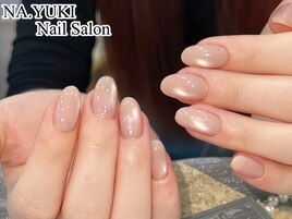 ミラー×マグネットネイル