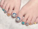 花火フットネイル