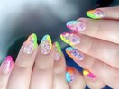 持ち込みネオンホロネイル