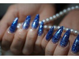 ロングスカルプ &nbsp;夏ネイル