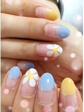 ビーネイル(Be NaiL)/夏色フラワーネイル