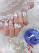 ファラウェイネイル(Faraway nail)/推しカラーでクリスマスネイル☆