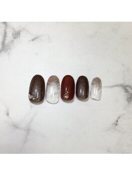 ワンカラージェルネイルショップ イオン新潟東店/ブラウン