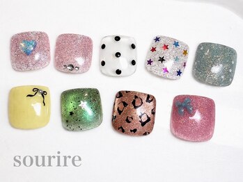 スリール(sourire by PRESS NAIL&EYELASH)の写真/[写真:¥6900]毎回同価格!オフ込定額コ-ス¥5900～!選べるサンプル100種類以上!賢くリーズナブルにキレイに☆