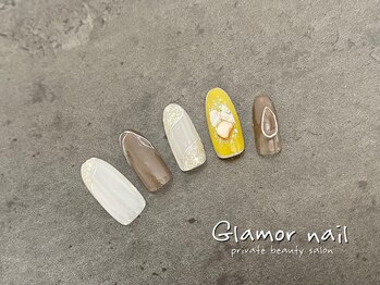 グラマーネイル(Glamor nail)/シェル×ニュアンス