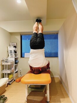 はりきゅう整骨院 健志/店舗の中でも運動しました。