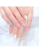 ビビビューティースパ オオサカ(Bibi Beauty Spa Osaka)/フレンチ　ワンカラーmix