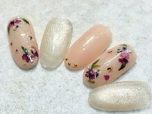 チェリーズネイル(Cherrys Nail)/大人 押し花ネイル