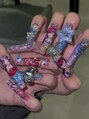 ネイルスタジオイー(nailstudio E)&nbsp;ゴテゴテ、痛ネイル[心斎橋/本町/パラジェル/個性派/ワンホン］