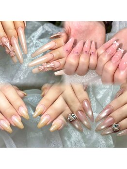 エムネイル(M)の写真/肌馴染みの良いカラーで上品な指先を演出!派手なネイルができない方にも◆ワンカラー/グラデ¥5500(オフ込)