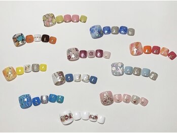 アイリッシュネイル 久屋大通店(Irish Nail)/フット手描きフルアート