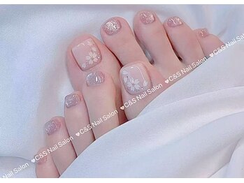 シーアンドエス(C&S)/フット画像持ち込み2本アート