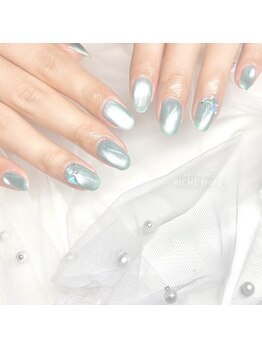 リッシュ トロワ(RICHE trois)/水光ブルー×氷ネイル
