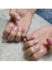 シェル×グラスネイル♪