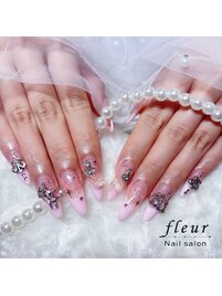 長さだし+持ち込みネイル