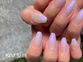 ミラー　ホワイトグラデーション