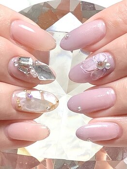 ネイルサロン レインボー(Nail Salon Rainbow)の写真/ケアマイスターによる丁寧ケア&高い技術力による抜群のモチ!【選べる定額¥6000～/ワンカラー,グラデ¥4400】