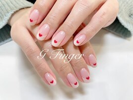 プチハート♪バレンタインネイル