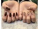 レオパードちぐはぐネイル