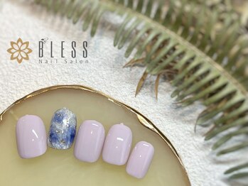 ネイルアンドアイラッシュ ブレス エスパル山形本店(BLESS)/暑い夏は涼しげ天然石アートで！