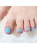 シンプル◎フットネイル