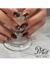 メルネイル(MELL-NAIL)/クリスマスニュアンスnail♪
