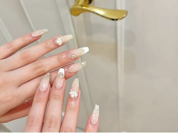 ランドネイル 天神(LANDNAIL)の写真/長さ出しOK！ロングネイル×韓国ワンホンデザインなら《LAND》