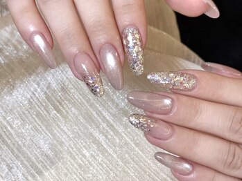 バニラ(Vanilla)の写真/【ワンカラー/ラメグラデーションがオススメ◎】オフィスでも可愛く!働く女性に人気のシンプルデザイン♪