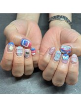 ネイルサロン ココロジー(COCOLOGY)/推し活ネイル　個性的ネイル