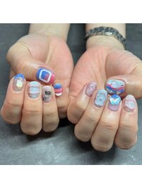 推し活ネイル　個性的ネイル