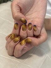 ユージューネイルルーム(UJU nail room)/べっこう×スキニーフレンチ